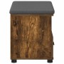 Banco de entrada con cojín Roble ahumado 60 x 38 x 46 cm en Bancos para recibidores y almacenamiento | Comprar online en Foru.es