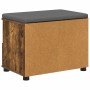 Banco de entrada con cojín Roble ahumado 60 x 38 x 46 cm en Bancos para recibidores y almacenamiento | Comprar online en Foru.es