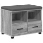 Banco de entrada con cojín Gris Sonoma 60 x 38 x 46 cm en Bancos para recibidores y almacenamiento | Comprar online en Foru.es