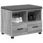Banco de entrada con cojín Gris Sonoma 60 x 38 x 46 cm en Bancos para recibidores y almacenamiento | Comprar online en Foru.es