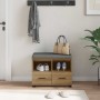 Banco de entrada con cojín Roble artesanal 60 x 38 x 46 cm en Bancos para recibidores y almacenamiento | Comprar online en Foru.