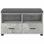 Banco de entrada con cojín Gris Concreto 80 x 38 x 46 cm en Bancos para recibidores y almacenamiento | Comprar online en Foru.es