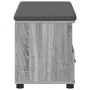 Banco de entrada con cojín Gris Sonoma 80 x 38 x 46 cm en Bancos para recibidores y almacenamiento | Comprar online en Foru.es