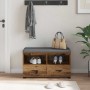Banco de entrada con cojín Madera vieja 80 x 38 x 46 cm en Bancos para recibidores y almacenamiento | Comprar online en Foru.es