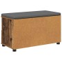Banco de entrada con cojín Madera vieja 80 x 38 x 46 cm en Bancos para recibidores y almacenamiento | Comprar online en Foru.es