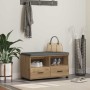 Banco de entrada con cojín Roble artesanal 80 x 38 x 46 cm en Bancos para recibidores y almacenamiento | Comprar online en Foru.