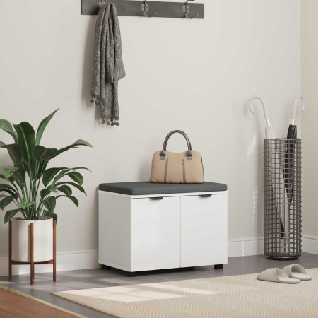 Banco de entrada con cojín con almacenamiento 60 x 38 x 46 cm en Bancos para recibidores y almacenamiento | Comprar online en Fo