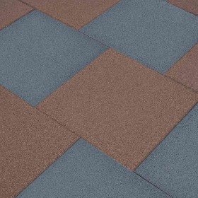 Losetas de goma protección de caídas 18 uds gris 50x50x3 cm en Materiales de construcción | Comprar online en Foru.es