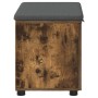 Banco de entrada con cojín Roble ahumado 60 x 38 x 46 cm en Bancos para recibidores y almacenamiento | Comprar online en Foru.es