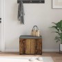 Banco de entrada con cojín Madera vieja 60 x 38 x 46 cm en Bancos para recibidores y almacenamiento | Comprar online en Foru.es