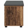 Banco de entrada con cojín Madera vieja 60 x 38 x 46 cm en Bancos para recibidores y almacenamiento | Comprar online en Foru.es