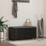 Banco de entrada con cojín Roble Negro 100 x 38 x 46 cm en Bancos para recibidores y almacenamiento | Comprar online en Foru.es