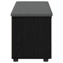 Banco de entrada con cojín Roble Negro 100 x 38 x 46 cm en Bancos para recibidores y almacenamiento | Comprar online en Foru.es