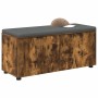 Banco de entrada con cojín Roble ahumado 100 x 38 x 46 cm en Bancos para recibidores y almacenamiento | Comprar online en Foru.e