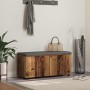 Banco de entrada con cojín Madera vieja 100 x 38 x 46 cm en Bancos para recibidores y almacenamiento | Comprar online en Foru.es