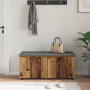 Banco de entrada con cojín Madera vieja 100 x 38 x 46 cm en Bancos para recibidores y almacenamiento | Comprar online en Foru.es