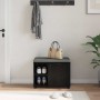 Banco de entrada con cojín Liso Roble Negro 60 x 38 x 46 cm en Bancos para recibidores y almacenamiento | Comprar online en Foru