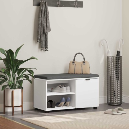 Banco de entrada con cojín Liso 80 x 38 x 46 cm en Bancos para recibidores y almacenamiento | Comprar online en Foru.es