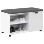 Banco de entrada con cojín Liso 80 x 38 x 46 cm en Bancos para recibidores y almacenamiento | Comprar online en Foru.es