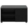 Banco de entrada con cojín Liso Roble Negro 80 x 38 x 46 cm en Bancos para recibidores y almacenamiento | Comprar online en Foru