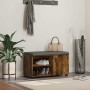Banco de entrada con cojín Liso Roble ahumado 80 x 38 x 46 cm en Bancos para recibidores y almacenamiento | Comprar online en Fo