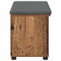 Banco de entrada con cojín Liso Madera vieja 80 x 38 x 46 cm en Bancos para recibidores y almacenamiento | Comprar online en For