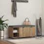Banco de entrada con cojín Roble artesanal 100 x 38 x 46 cm en Bancos para recibidores y almacenamiento | Comprar online en Foru