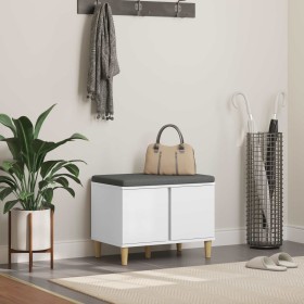 Banco de entrada con cojín con almacenamiento 60 x 38 x 46 cm en Bancos para recibidores y almacenamiento | Comprar online en Fo