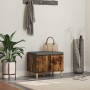 Banco de entrada con cojín Roble ahumado 60 x 38 x 46 cm en Bancos para recibidores y almacenamiento | Comprar online en Foru.es