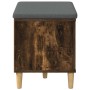 Banco de entrada con cojín Roble ahumado 60 x 38 x 46 cm en Bancos para recibidores y almacenamiento | Comprar online en Foru.es