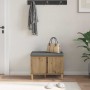 Banco de entrada con cojín Roble artesanal 60 x 38 x 46 cm en Bancos para recibidores y almacenamiento | Comprar online en Foru.