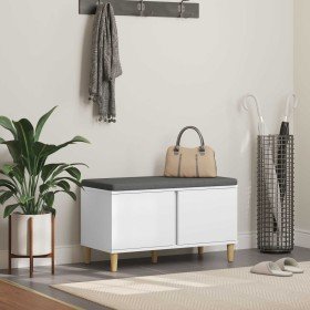 Banco de entrada con cojín con almacenamiento 60 x 38 x 46 cm en Bancos para recibidores y almacenamiento | Comprar online en Fo