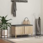 Banco de entrada con cojín Roble Sonoma 60 x 38 x 46 cm en Bancos para recibidores y almacenamiento | Comprar online en Foru.es