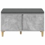 Banco de entrada con cojín Gris Concreto 60 x 38 x 46 cm en Bancos para recibidores y almacenamiento | Comprar online en Foru.es