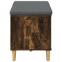 Banco de entrada con cojín Roble ahumado 60 x 38 x 46 cm en Bancos para recibidores y almacenamiento | Comprar online en Foru.es