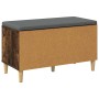Banco de entrada con cojín Roble ahumado 60 x 38 x 46 cm en Bancos para recibidores y almacenamiento | Comprar online en Foru.es