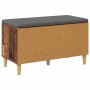 Banco de entrada con cojín Madera vieja 60 x 38 x 46 cm en Bancos para recibidores y almacenamiento | Comprar online en Foru.es