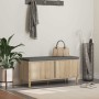 Banco de entrada con cojín Roble Sonoma 60 x 38 x 46 cm en Bancos para recibidores y almacenamiento | Comprar online en Foru.es