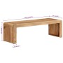 Soporte de TV madera maciza de acacia 110x33x33 cm en Muebles TV | Comprar online en Foru.es