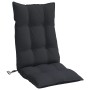 Cojines de silla con respaldo alto 6 uds tela Oxford negro en Decoración | Comprar online en Foru.es