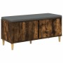 Banco de entrada con cojín Roble ahumado 60 x 38 x 46 cm en Bancos para recibidores y almacenamiento | Comprar online en Foru.es