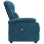 Sillón reclinable eléctrico terciopelo azul en Sillones | Comprar online en Foru.es