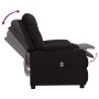 Sillón reclinable eléctrico de cuero sintético negro en Sillones | Comprar online en Foru.es