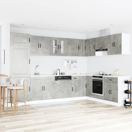 Mueble de Cocina Kalmar Gris Concreto 80 x 46 x 81,5 cm en Armarios de cocina | Comprar online en Foru.es