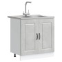 Mueble de Cocina Kalmar Gris Concreto 80 x 46 x 81,5 cm en Armarios de cocina | Comprar online en Foru.es