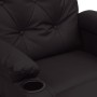 Sillón reclinable de cuero sintético negro en Sillones | Comprar online en Foru.es