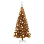 Árbol de Navidad con 300 LED con soporte Dorado 180 cm PET en Decoración Festiva y Estacional | Comprar online en Foru.es