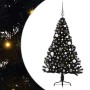 Árbol de Navidad Artificial Preiluminado Negro 150 cm PVC en Decoración Festiva y Estacional | Comprar online en Foru.es