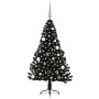 Árbol de Navidad Artificial Preiluminado Negro 150 cm PVC en Decoración Festiva y Estacional | Comprar online en Foru.es