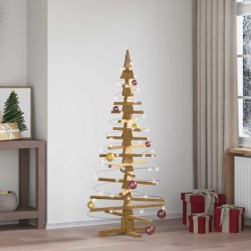 Árbol de Navidad de madera Marrón 150 cm Madera maciza de pino en Decoración Festiva y Estacional | Comprar online en Foru.es